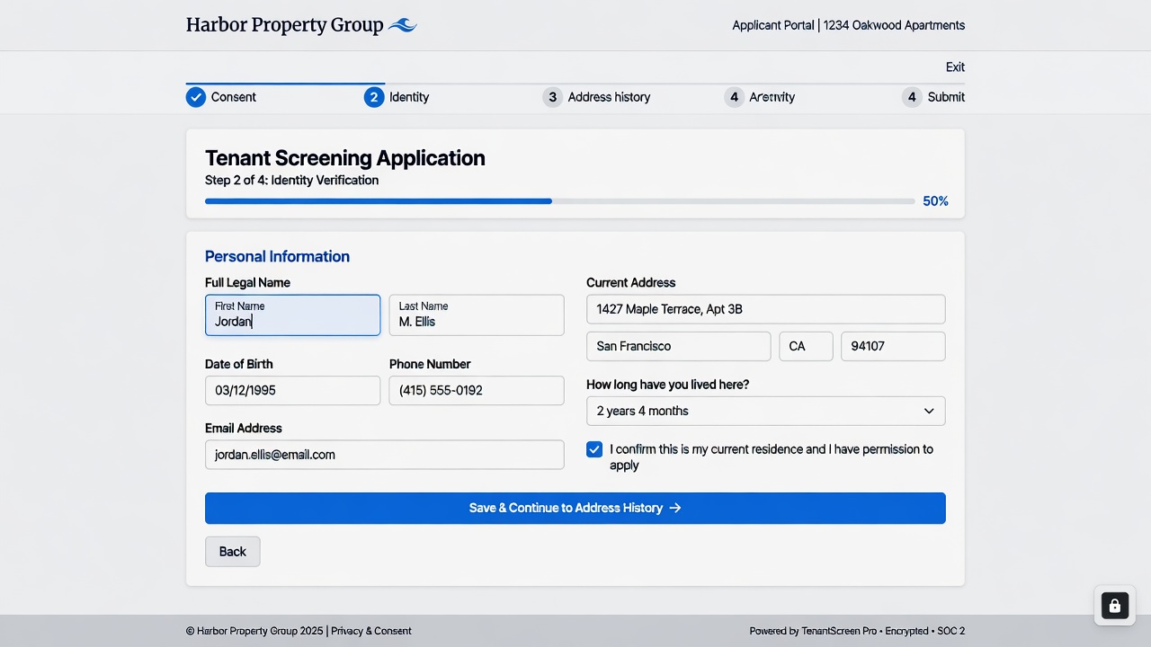 Property manager applicant tracking